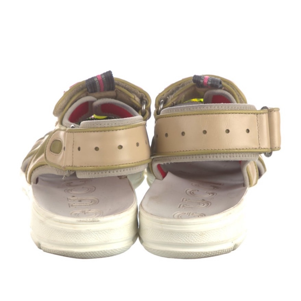 Gucci Rubber And Leather Sandals View 3